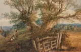 Tom Scott, Â Summertime, watercolour with bodycolour