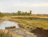 James Hayllar, A Sunny Afternoon, oil on canvas 41cm by 51cm