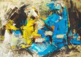Hema Joshi, Abstract, oil on canvas 61cm by 84cm