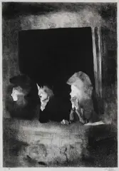 John Copley, Interested Spectators, pencil l