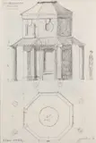 Jools Holland O.b.e. D.l., Â A Study Of Sky Observation Pavillion, Pencil on paper Unframed Image size: