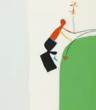 Orange Figure by Walter Battiss, colour screenprint, sold Nov 2017