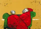 Robert Hodgins, Rome, colour lithograph