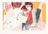 Rehearsing by Sam Nhlengethwa, colour lithograph, offered Nov 2017