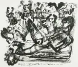 Marlene Dumas, Lovesick Artist (unable to work) reflects on the sex of the angels, lithograph
