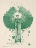 Bettie Cilliers-Barnard, Abstract Composition in Green