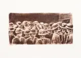Inside the Cage by Sam Nhlengethwa, lithograph, sold Nov 2017