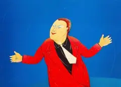 Mr Chow by Norman Catherine, colour offset lithograph, offered Nov 2017