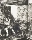 Deborah Bell, Dance of Salomé, etching