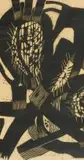 Cecil Skotnes, Abstract Composition with Prickly Pear, woodcut