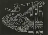 Whirlpool by Walter Battiss, woodcut, offered Nov 2017