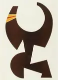 Hannes Harrs, Dancing Figure, colour screenprint