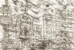 FAÇADE by David Koloane, etching, offered Nov 2017