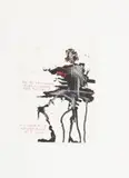 Dikgwele Paul Molete, Substance Abuse "Martyr", colour etching and aquatint