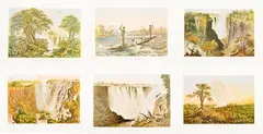 Thomas Baines, The Victoria Falls, Zambezi River, 6, colour photolithographs