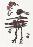 Dikgwele Paul Molete, There's a man in every woman and a woman in every man, colour etching and aquatint