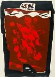 Gunther van der Reis, Red and Black Abstract