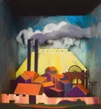 Larita Engelbrecht, Randmyn, colour photolithograph