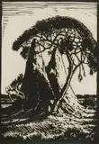 Miershope, S.W.A. (Nilant 113) by Jacobus Hendrik Pierneef, linocut, sold Nov 2017