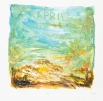 Olaf Bisschoff, April, colour monotype