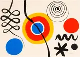 Alexander Calder, Soleil et spirale, colour lithograph