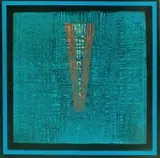 Larry Scully, Blue Abstract, colour photolithograph
