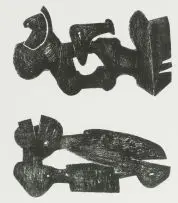Two Black Forms, Metal Figures by Henry Moore, lithograph, sold Nov 2017