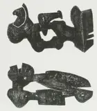 Henry Moore, Two Black Forms, Metal Figures, lithograph
