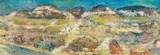 Gunther van der Reis, Landscape Quartsite hills in the desert near Kakamas, 1989, mixed media on paper