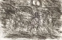 David Koloane, Moonlight with Dogs, etching