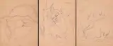 Johannes Meintjes, Johannes Meintjes Sketsboek 1957, bladsye 1, 2 en 3, three
