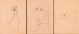 Johannes Meintjes, Johannes Meintjes Sketsboek 1957, bladsye 7, 8 en 9, three