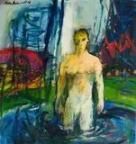 Philip Badenhorst, Male Study I, oil on board