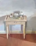 Clare Menck, Paraphernalia on a Side Table