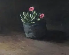 Vygies by Walter Meyer, oil on canvas, sold Nov 2017