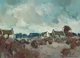 Titta Fasciotti, Cottages, Overcast Day