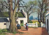 Cape Cottages by Piet van Heerden, oil on canvas laid down on board, sold Nov 2017