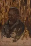 Allerley Glossop, A Swazi Induna, (Kettla), oil on board