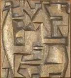 Edoardo Villa, Sculptural Plaque, bronze plaque in relief
