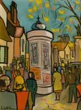 Arthur Edward Cantrell, Crowded Street Scene
