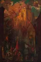 John Henry Amshewitz, A Historical Scene, oil on canvas