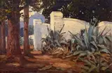 Old Gates at Paarl by Hugo Naude, oil on board, offered Nov 2017