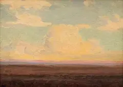 Cloud Study by Jacobus Hendrik Pierneef, oil on board, sold Nov 2017