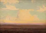 Cloud Study by Jacobus Hendrik Pierneef, oil on board, sold Nov 2017