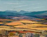 Koringlande by Piet van Heerden, oil on board, sold Nov 2017