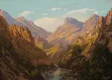 Cederberg by Tinus de Jongh, oil on canvas, sold Nov 2017