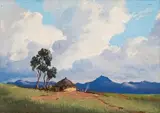 Willem Hermanus Coetzer, Landscape with Hut
