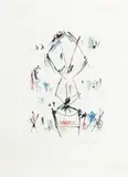Ernest Mancoba, Untitled, 1989, colour lithograph