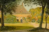 Farmhouse by Frans Oerder, oil on canvas, sold Nov 2017