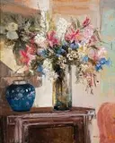 Mari Vermeulen-Breedt, Still Life with Blue Ginger Jar